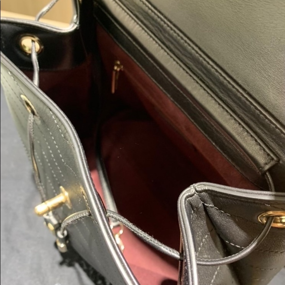‼️SOLD‼️ 18B Black Calfskin Backpack Gold Hardware - Picture 12 of 16